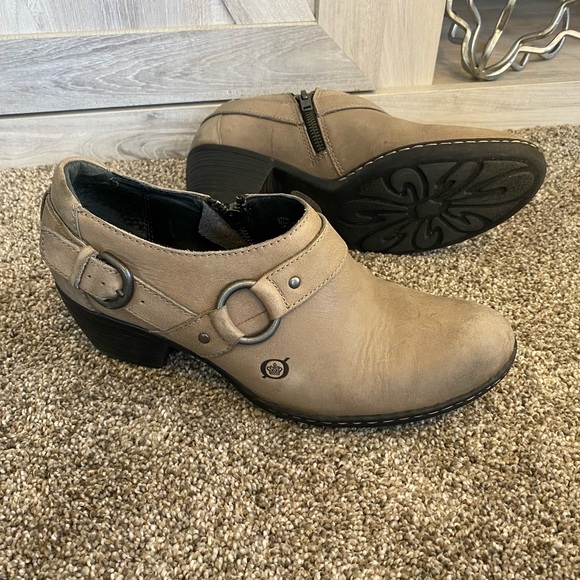 Born Women's Zowy Slip On Grey Leather Size 8 - Picture 8 of 12